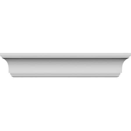 Ekena Millwork 38" Bottom Width x 47 3/4" Top Width x 9 5/8"H x 1 1/4"P Ashford Crosshead CRH10X38ST